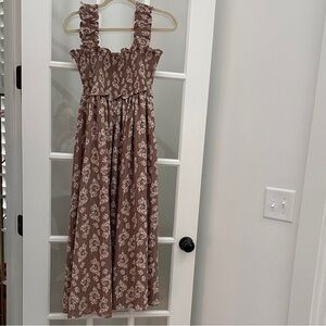 Altar'd State Mauve Floral Maxi Small Dress